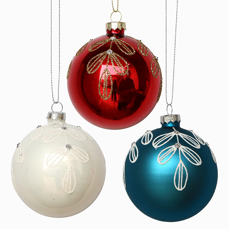 Christmas glass ball, Painted bal