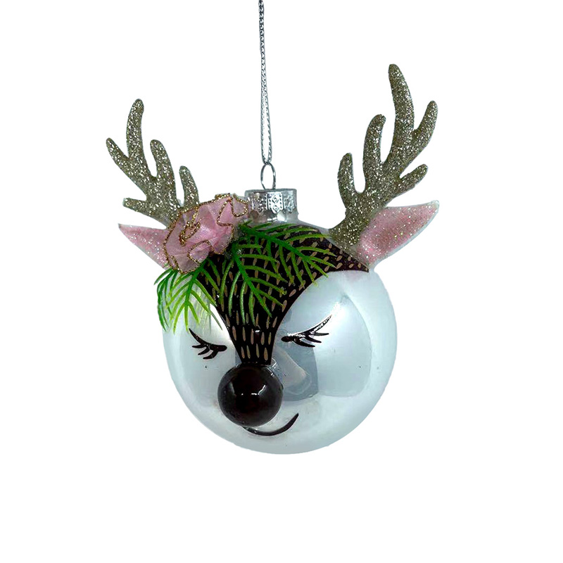 Christmas glass ball, Painted ball, Christmas decoration KMB81011