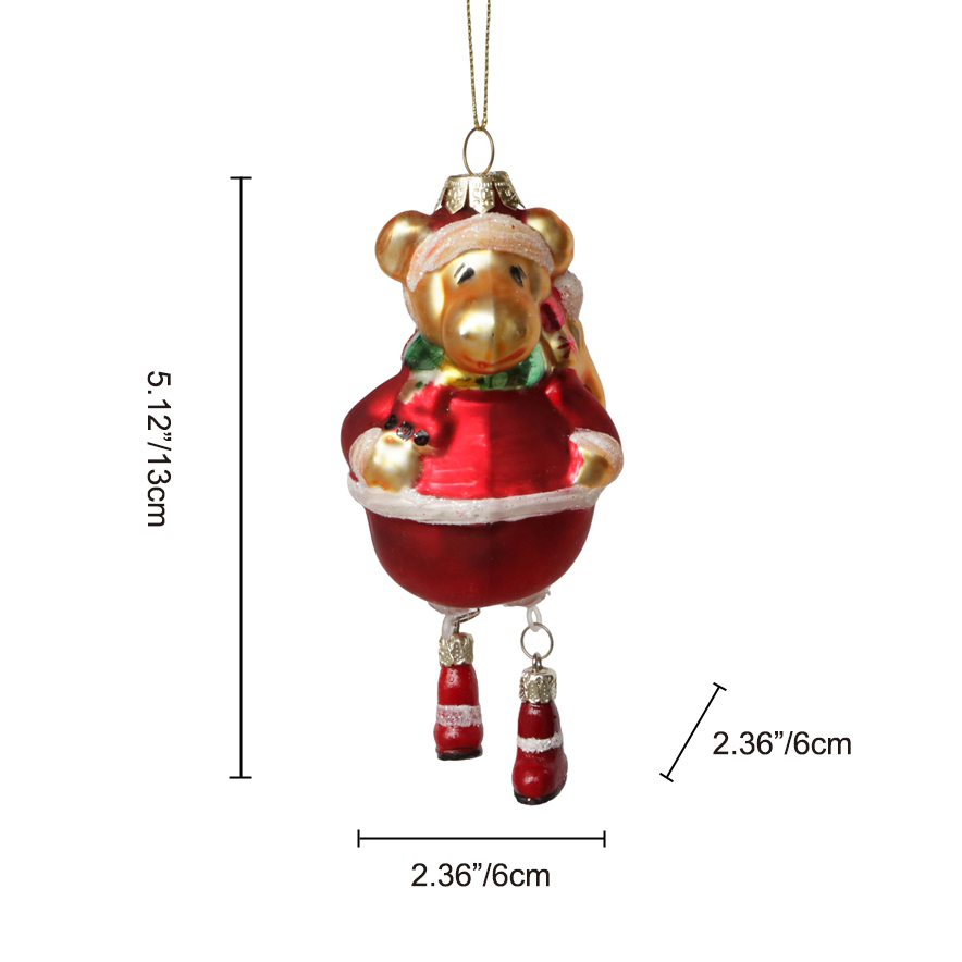 Glass Moose ornament, glass toys, Christmas decoration KMT81060