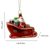 Glass Santa, Christmas glass toys, Christmas decoration KMT81068