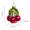 Glass cherry ornament, glass fruit toys, Christmas decoration KMT81075