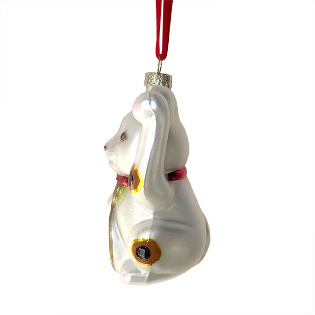 Glass cat ornament,Christmas glass toys,Christmas decoration