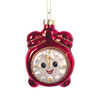 Glass clock ornament, Christmas glass toys, Christmas decoration KMT81018