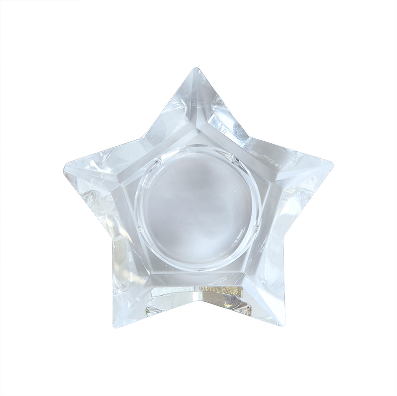 Christmas ornament, crystal pentacle candleholder,home decoration KMC81002