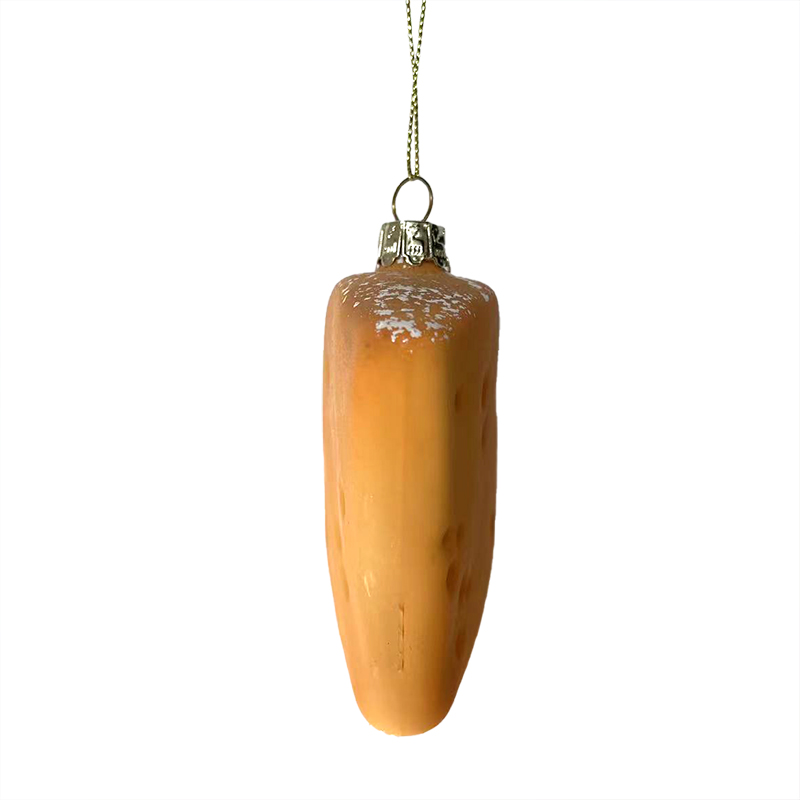 Christmas glass toys, glass biscuits decoration with resin, Christmas decoration KMT81007