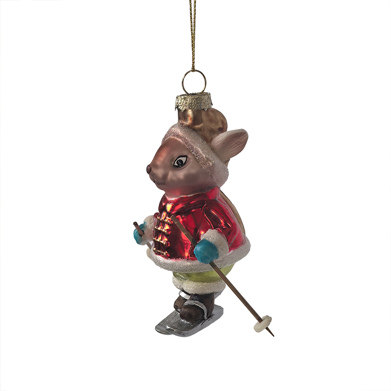 Glass mouse ornament, Christmas glass toys, Christmas decoration KMT81016