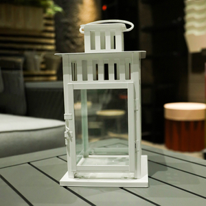 Outdoor Lantern, Garden Gifts, Waterproof Outdoor Lanterns, metal candleholder, iron decoration KMI83006