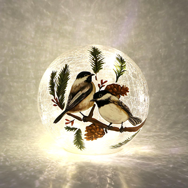 Christmas glass luminous ball, led decoration, Christmas ornament KML81017