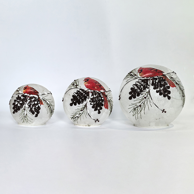 Christmas glass luminous ball, led decoration, Christmas ornament KML81028