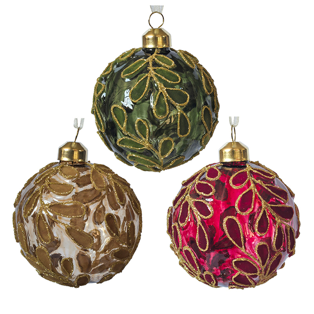 Christmas glass ball, Painted ball, Christmas decoration KMB81038