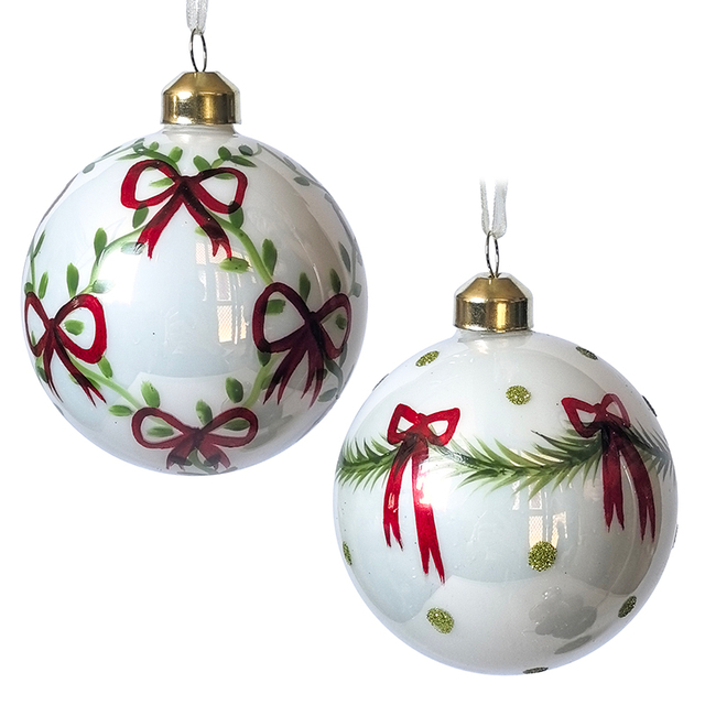 Christmas glass ball, Painted ball, Christmas decoration KMB81028