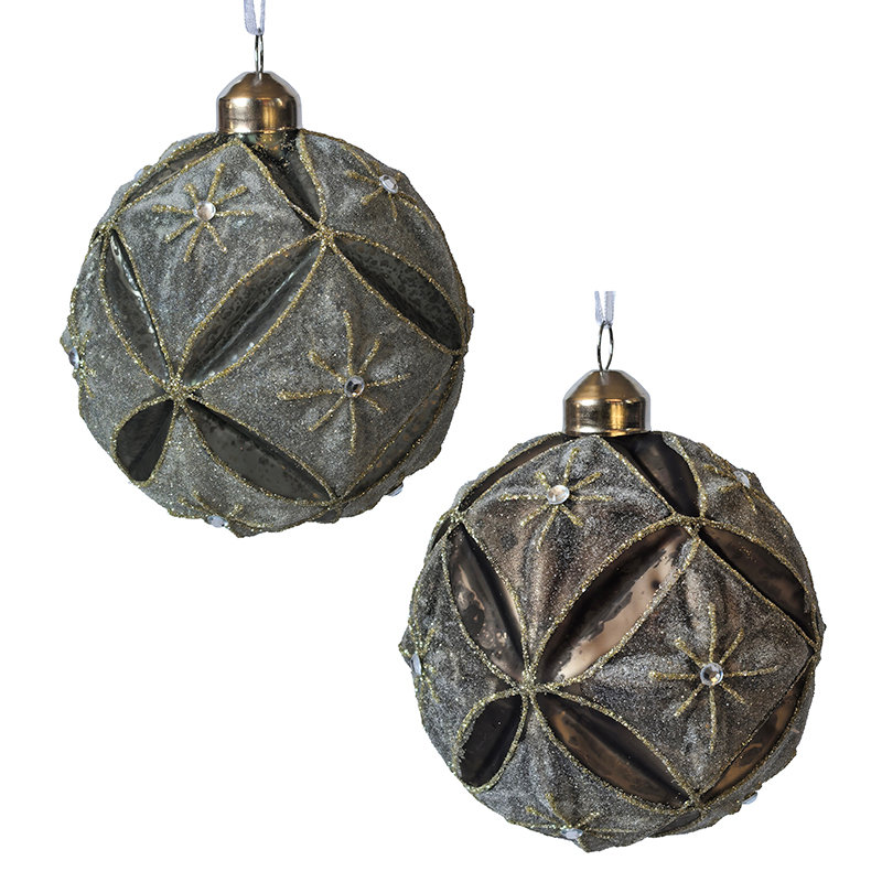 Christmas glass ball, Painted ball, Christmas decoration KMB81040