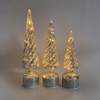 Glass Christmas tree with led lights, glass decoration with LED lights, Christmas decoration KML81031