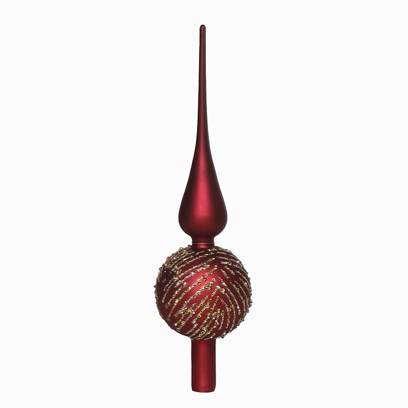 Glass tree top Christmas decoration KMT91002