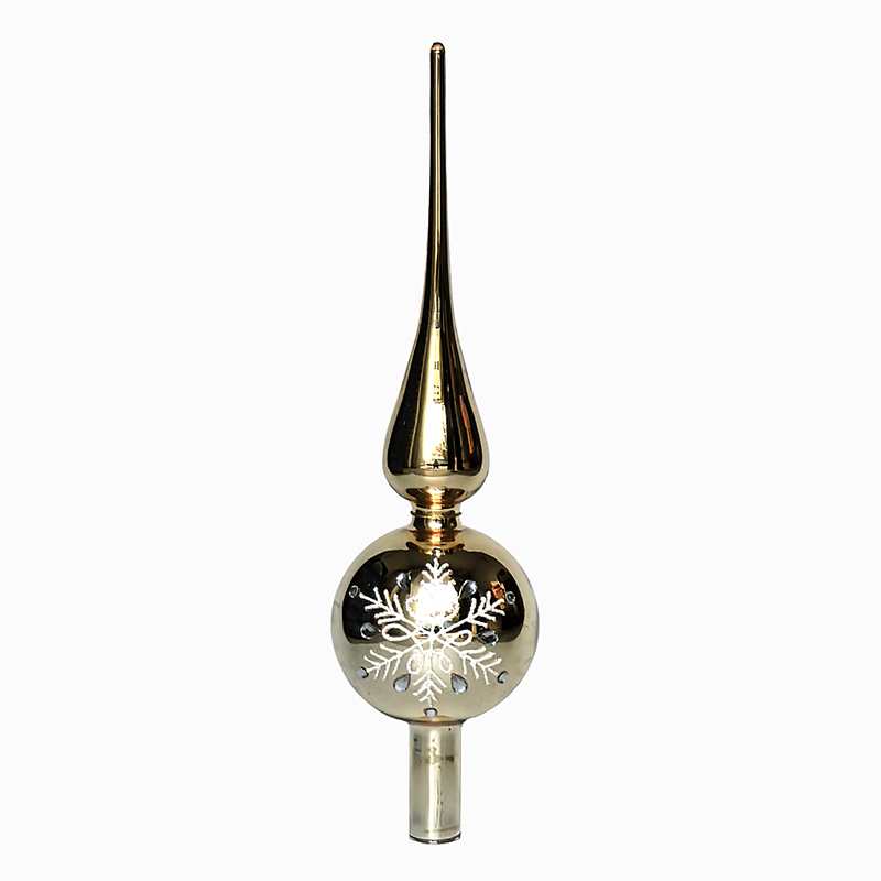 Glass tree top Christmas decoration KMT91003