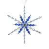 Red crystal snowflakes,Crystal decoration,christmas decoriation KMC84012