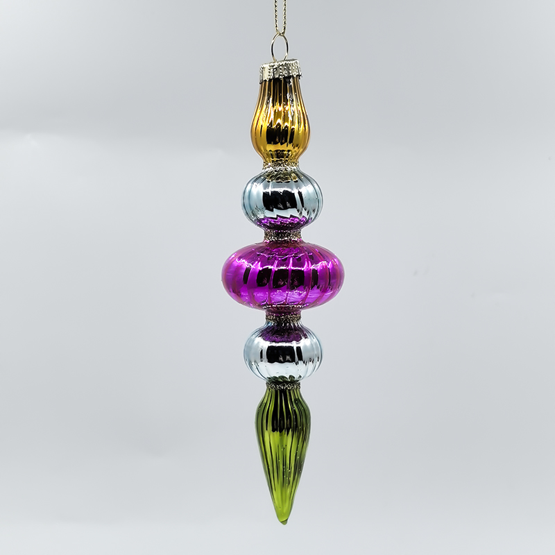 Christmas Special-shaped glass hanging decoration，Christmas decoration KMS60020
