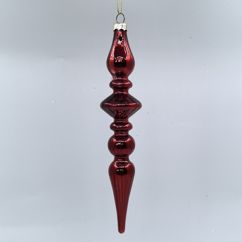 Christmas Special-shaped glass hanging decoration，Christmas decoration KMS60035