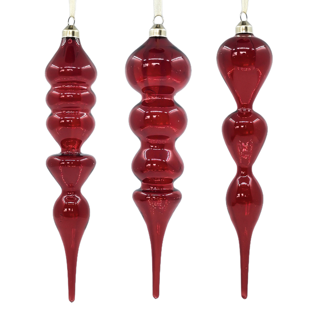 Christmas Special-shaped glass hanging decoration，Christmas decoration KMS60033