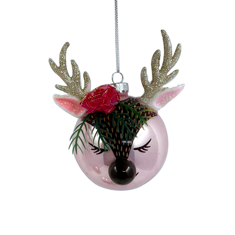 Christmas glass ball, Painted ball, Christmas decoration KMB81011