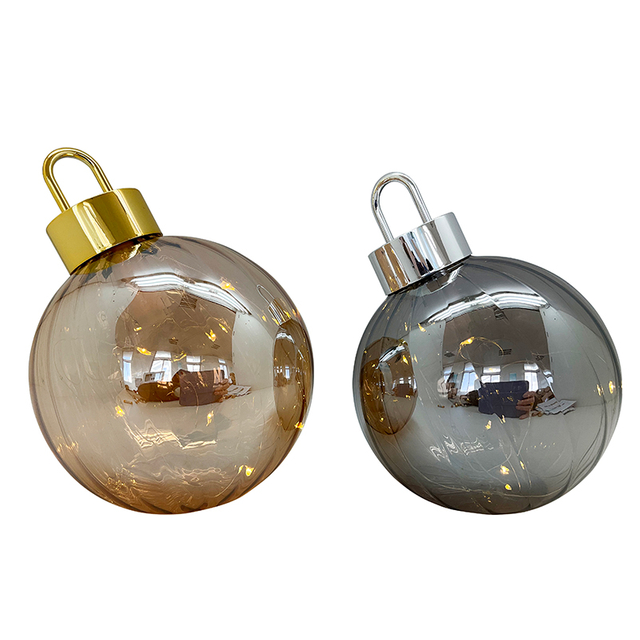 Christmas glass luminous ball, led decoration, Christmas ornament KML81004
