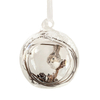 Christmas glass ball with resin decoration inside，Christmas decoration KMB86002
