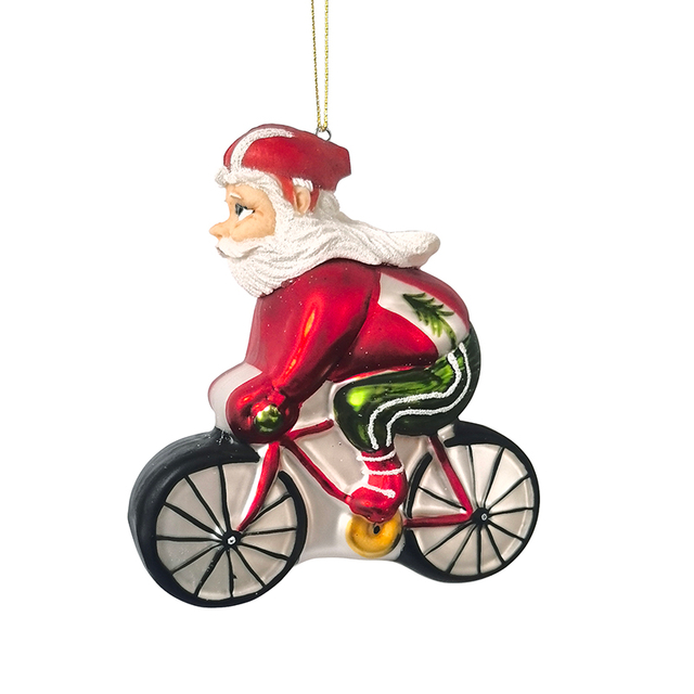 Glass Santa, Christmas glass toys, Christmas decoration KMT81019