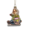 The glass bear ornament, Christmas glass toys, Christmas decoration KMT81017