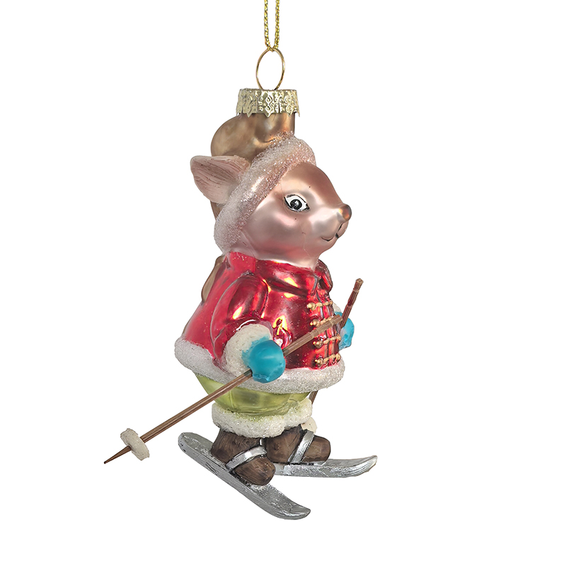 Glass mouse ornament, Christmas glass toys, Christmas decoration KMT81016
