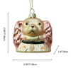 Glass dog ornament, Christmas glass toys, Christmas decoration KMT81065