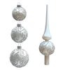 Glass ball set,painted ball, glass top tree ornaments, Christmas decorations KMB88002