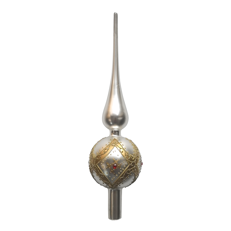 Glass tree top Christmas decoration KMT91016