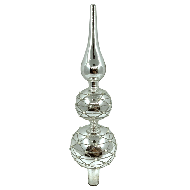 Glass tree top Christmas decoration KMT91008
