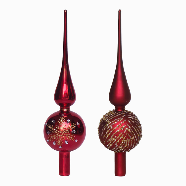 Glass tree top Christmas decoration KMT91002