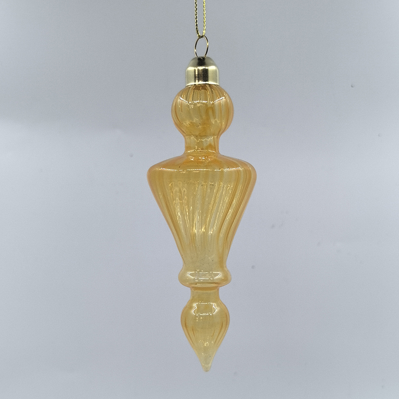 Christmas Special-shaped glass hanging decoration，Christmas decoration KMS60028