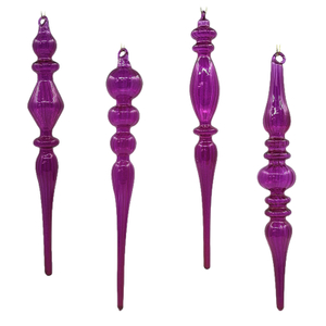 Christmas Special-shaped glass hanging decoration，Christmas decoration KMS60025