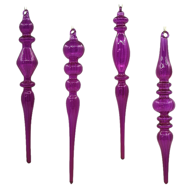 Christmas Special-shaped glass hanging decoration，Christmas decoration KMS60025