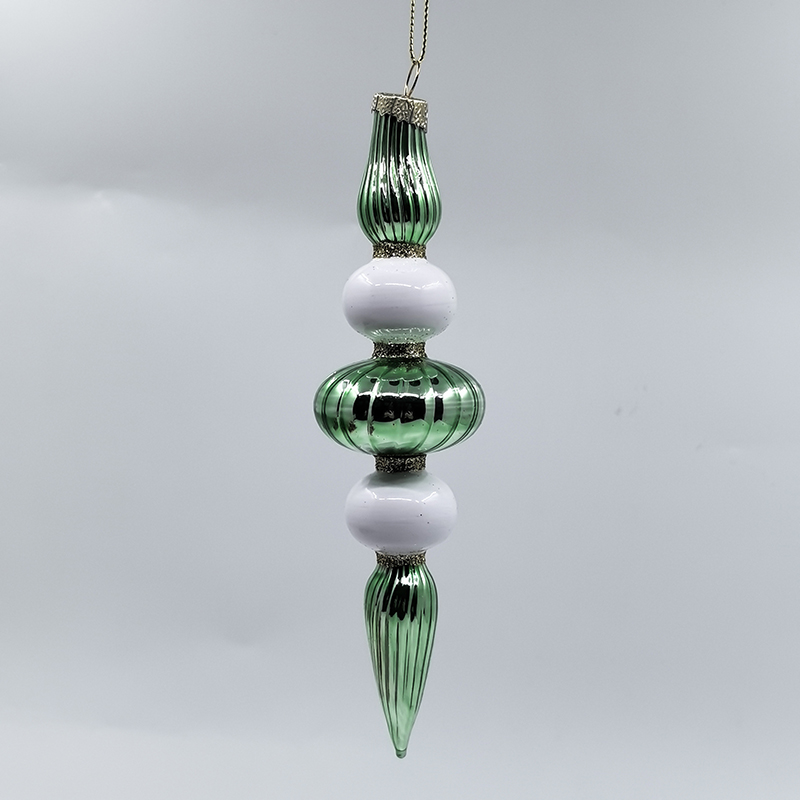 Christmas Special-shaped glass hanging decoration，Christmas decoration KMS60022