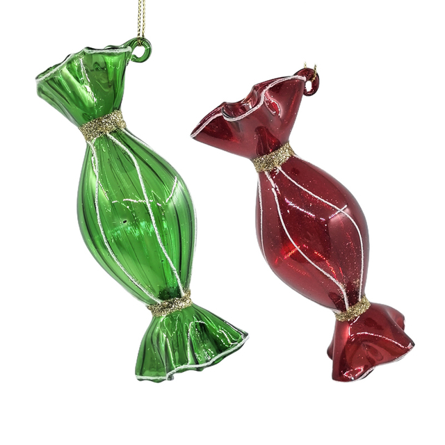 Glass candy-shaped ornament, Christmas glass toys, Christmas decoration KMT81098