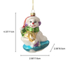 Glass snowman, Christmas glass toys, Christmas decoration KMT81053