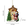 Christmas ornament, glass toy, glass house,Christmas decoration KMT81078