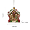 Christmas ornament, glass toy, glass house,Christmas decoration KMT81079