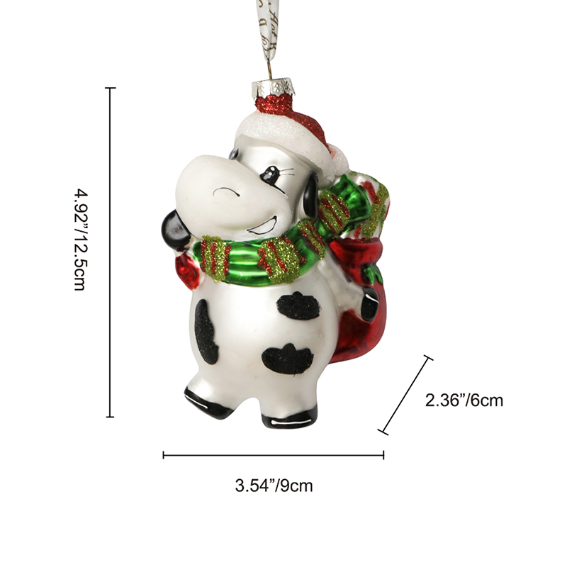 Glass loong ornament, glass toys, Christmas decoration KMT81061