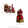 Christmas glass toys,glass train decoration with resin,Christmas decoration