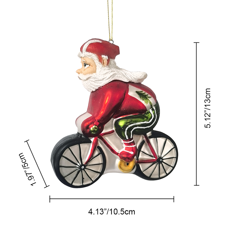 Glass Santa, Christmas glass toys, Christmas decoration KMT81019