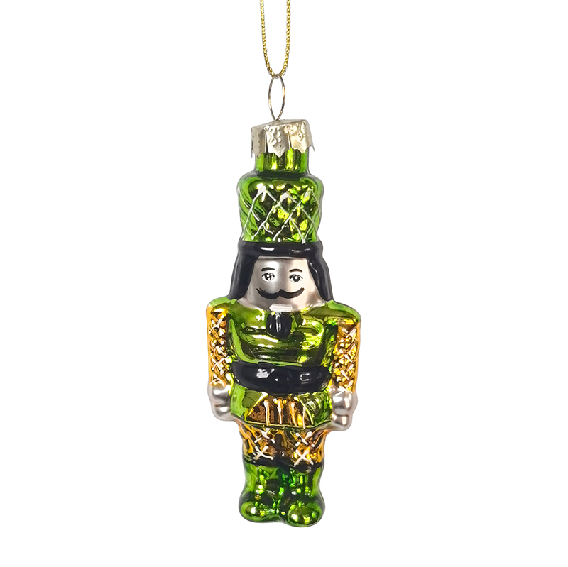 Christmas glass toy, glass nutcracker, glass soldier,Christmas decoration KMT81024