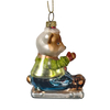 The glass bear ornament, Christmas glass toys, Christmas decoration KMT81017