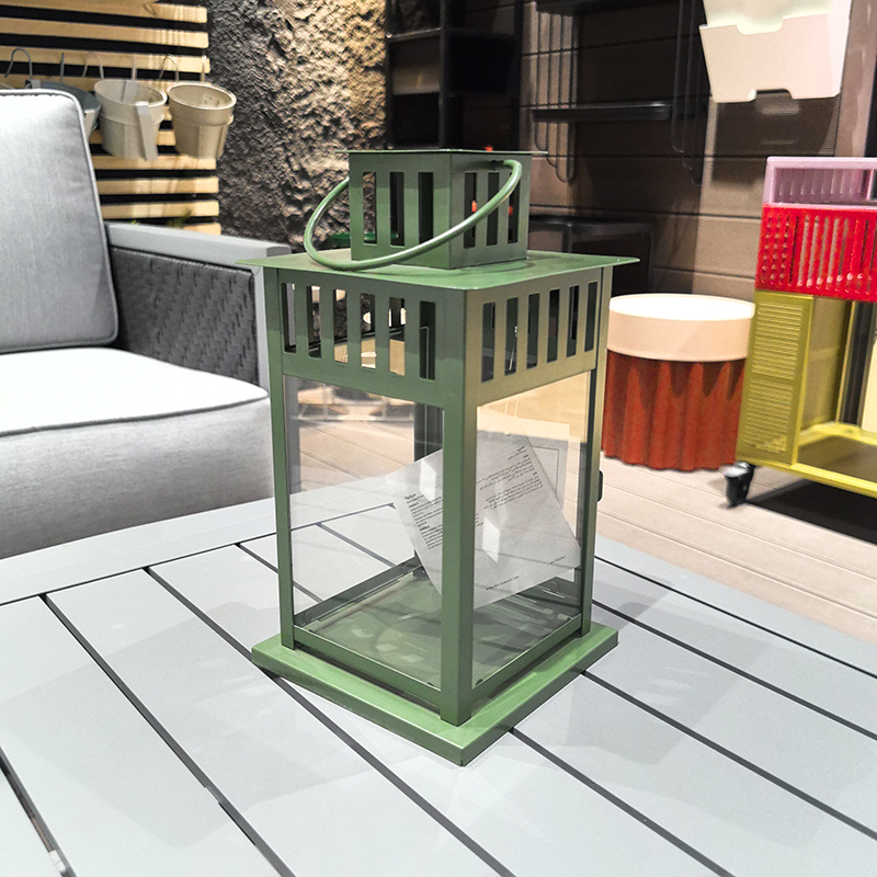 Outdoor Lantern, Garden Gifts, Waterproof Outdoor Lanterns, metal candleholder, iron decoration KMI83006