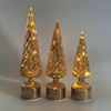 Glass Christmas tree with led lights, glass decoration with LED lights, Christmas decoration KML81031