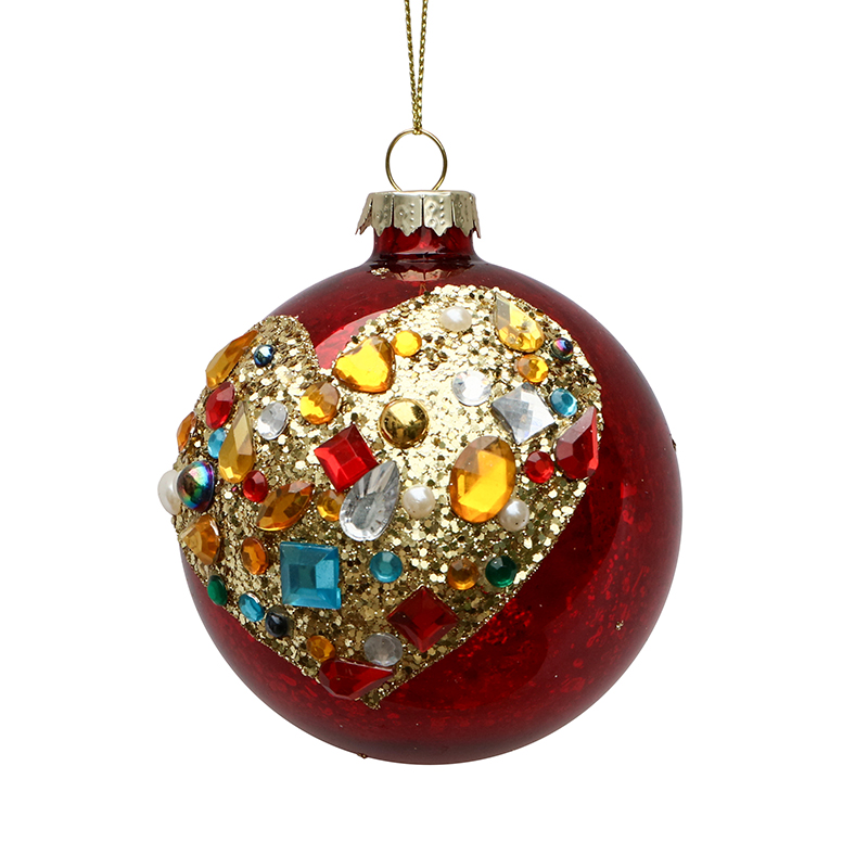 Christmas glass ball, Painted ball, Christmas decoration KMB81060